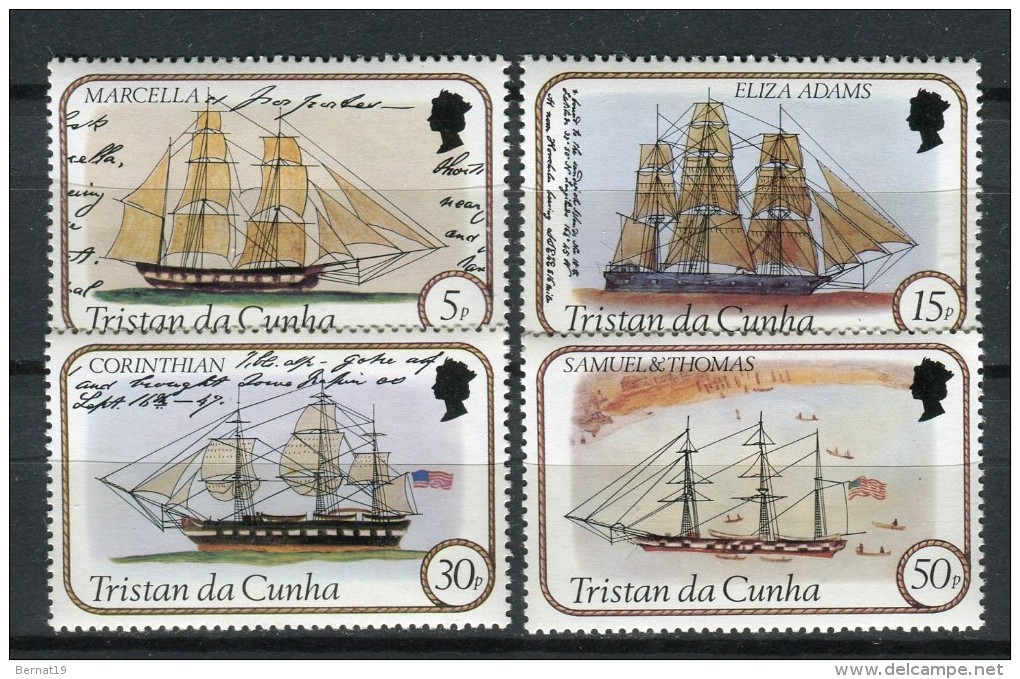 Boats. Tristan Da Cunha 1982. Yvert 306-09 ** MNH. - Schiffe