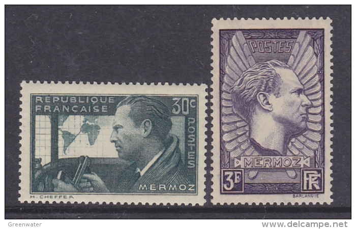 France 1937 Mermoz 2v ** Mnh (33114K) - Ongebruikt