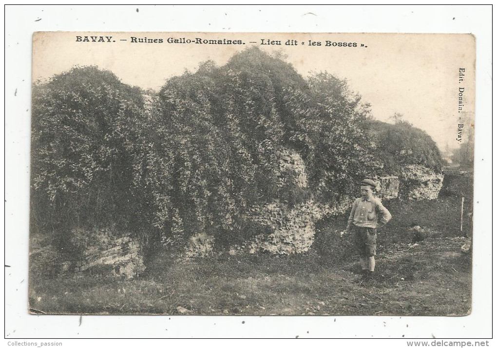 Cp , 59 , BAVAY , Ruines Gallo Romaines , Lieu Dit LES BOSSES , Voyagée - Bavay