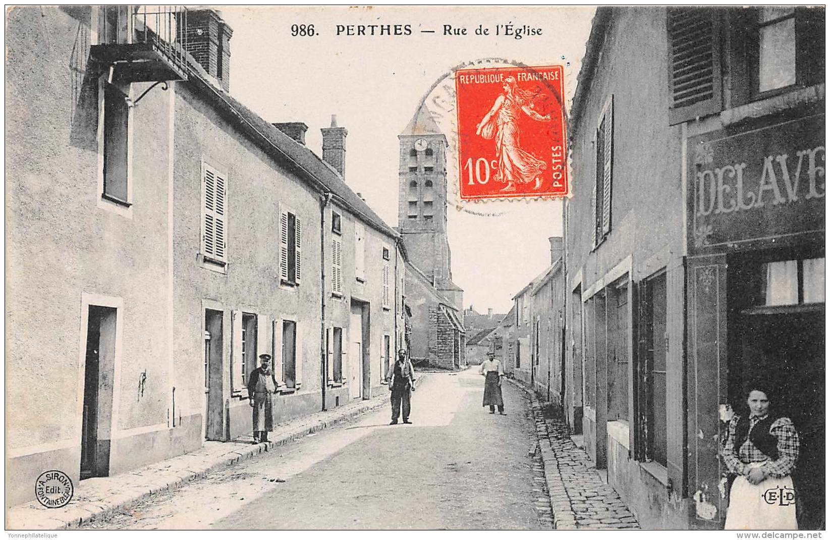 77 - SEINE ET MARNE - Perthes - Rue De L'église - Animée - Perthes