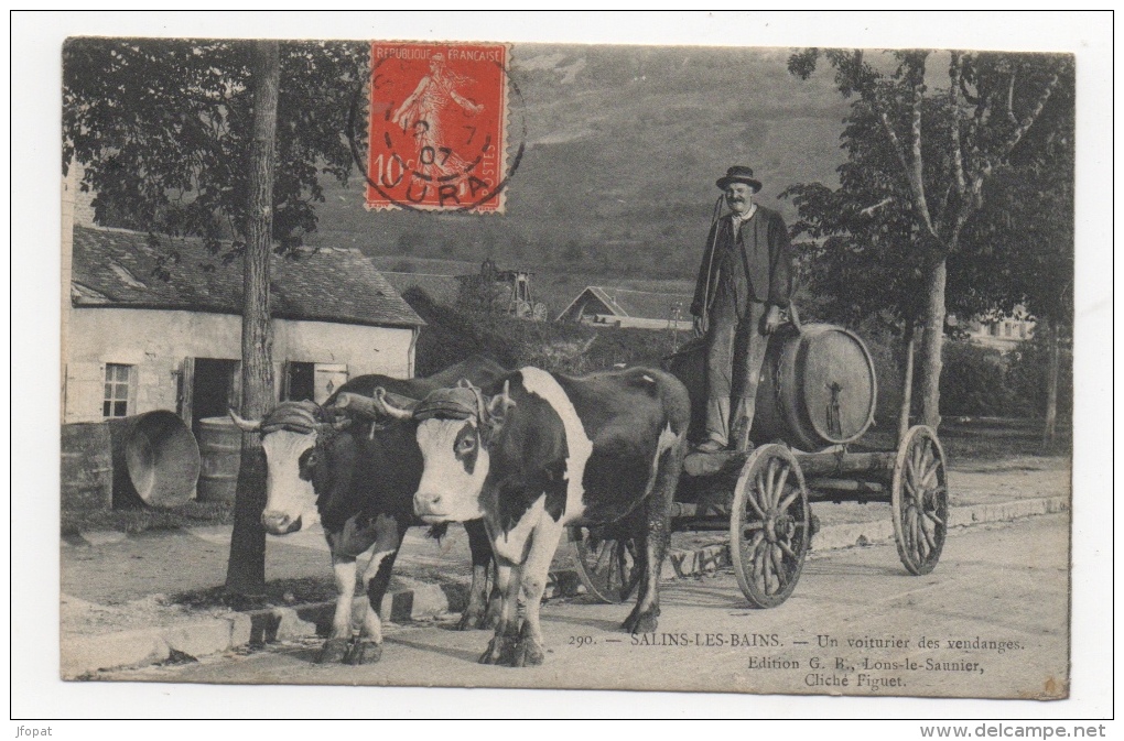 39 JURA - SALINS LES BAINS Un Voiturier Des Vendanges - Other & Unclassified