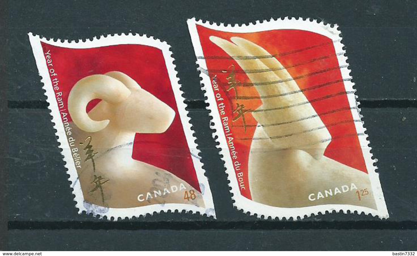 2003 Canada Complete Set Year Of The Ram Used/gebruikt/oblitere - Gebraucht