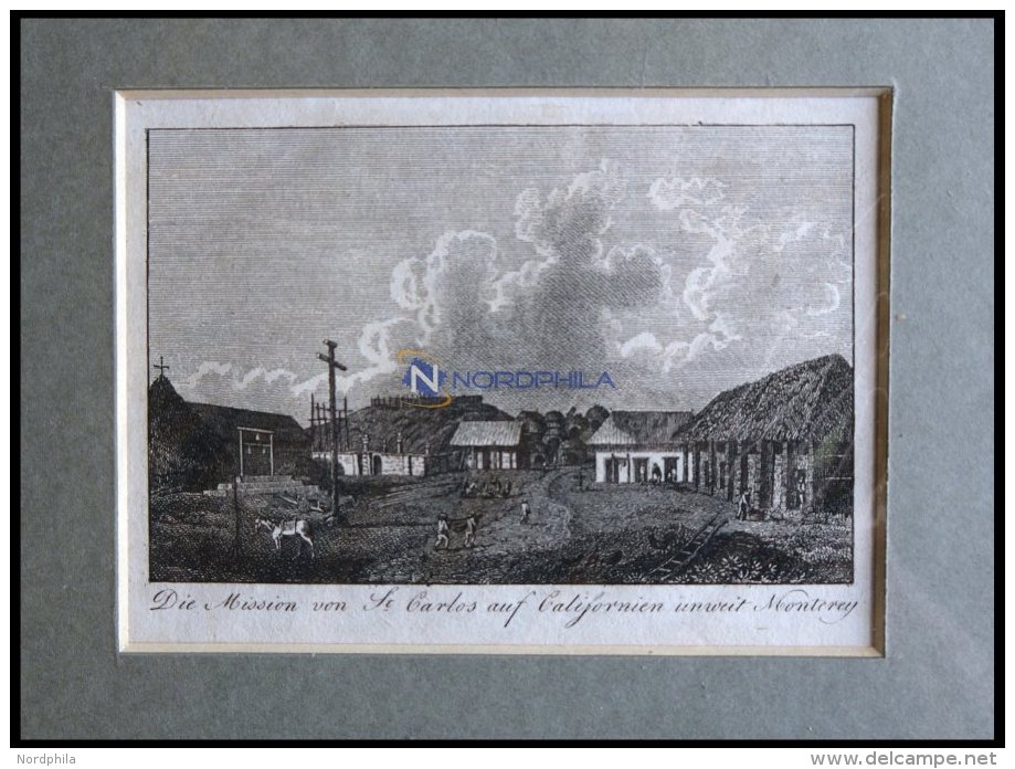 USA: Kalifornien, Mission St. Carlos, Kupferstich Um 1800 - Lithographies