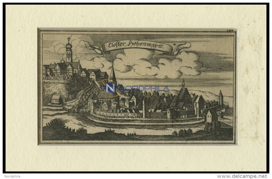 HOHENWART A.d. PAAR/OBB.: Das Kloster, Kupferstich Von Ertl, 1687 - Lithographies