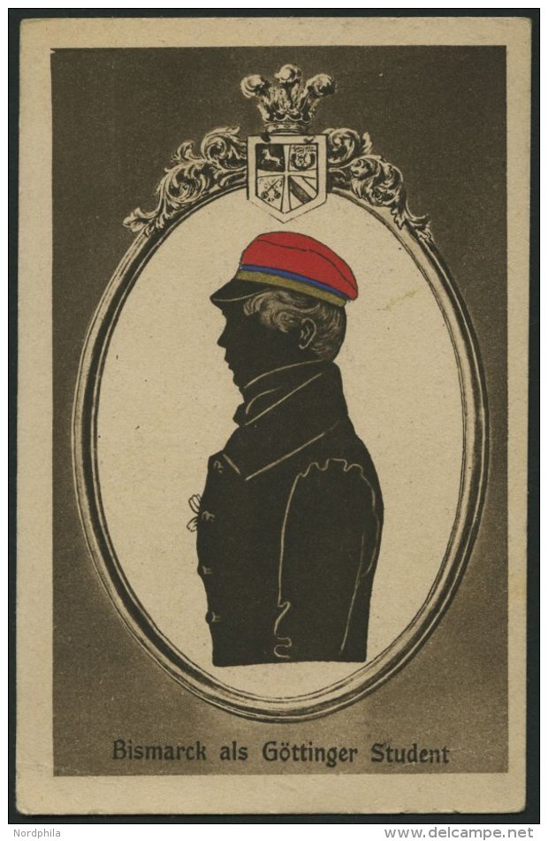 ALTE POSTKARTEN - PERSÖNLICHKEITEN Bismarck Als Göttinger Student - Bismarck-Karte, Feldpostkarte Von 1918 - Attori