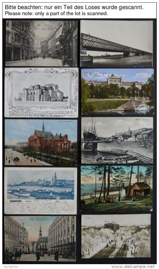 ALTE POSTKARTEN - LETTLAND RIGA, 67 Verschiedene Ansichtskarten Mit Teils Seltenen Motiven, Alles Feldpostkarten Von 191 - Latvia