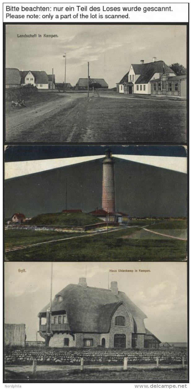 DEUTSCHLAND ETC. SYLT - Kampen, Sammlung Von 57 Verschiedenen Ansichtskarten Im Briefalbum, Dabei 2 Farbige - Sylt