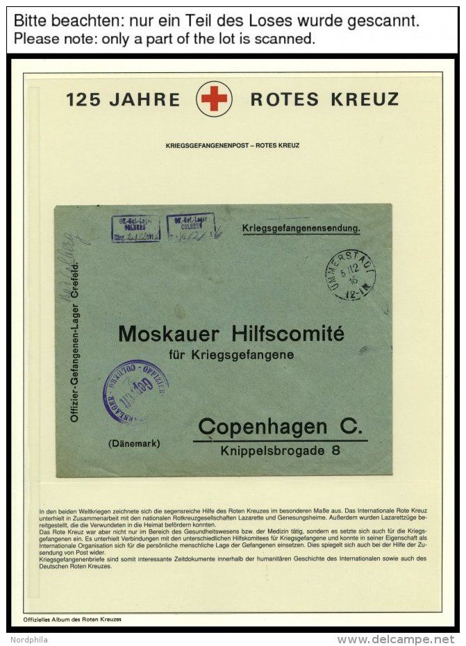 SONSTIGE MOTIVE **,Brief , 125 Jahre Rotes Kreuz Auf Siegerseiten Im Album Mit Einzelmarken, Blocks, Maximumkarte, Marke - Unclassified