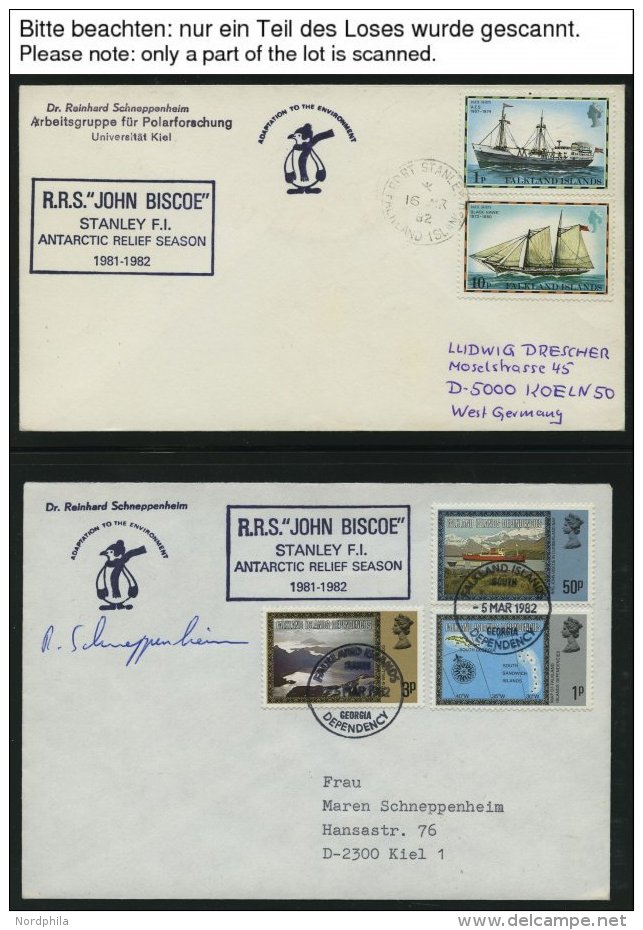 SONSTIGE MOTIVE 1958-93, Internationale Antarktis Expeditionen, Saubere Sammlung Mit 185 Belegen, Dabei Auch Viele Deuts - Sin Clasificación
