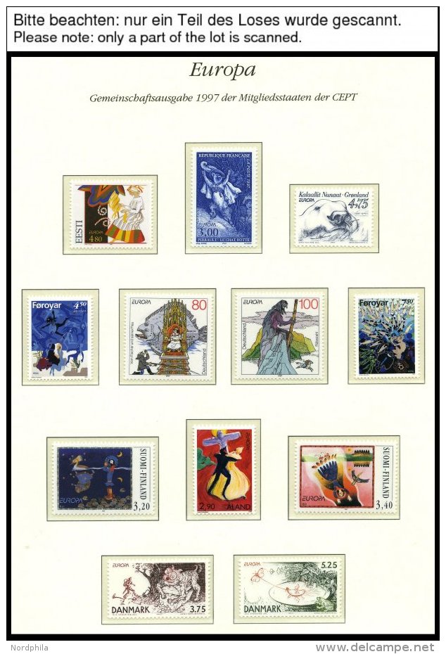 EUROPA UNION **, 1997, Sagen Und Legenden, Kompletter Jahrgang Ohne Armenien, Bosnien Und Herzegowina Und Ukraine Bl. 7, - Collections