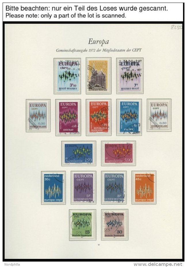 EUROPA UNION O, 1972, Sterne, Kompletter Jahrgang, Pracht, Mi. 136.30 - Verzamelingen