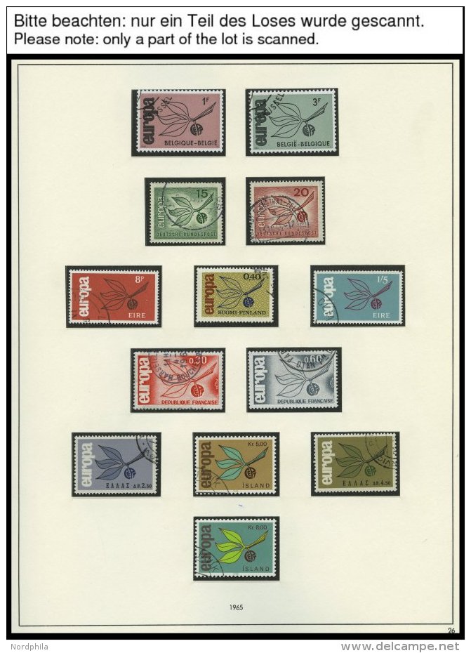 EUROPA UNION O, 1965-67, Zwerg Mit Frucht, Stilisiertes Boot Und Zahnräder, 3 Komplette Jahrgänge, Pracht, Mi. - Verzamelingen