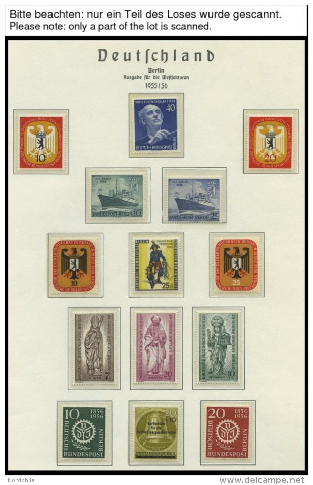 SLG., LOTS DEUTSCHLAND **, Karton Mit 7 Teilsammlungen Berlin Von 1956-89, Meist Prachterhaltung, Mi. Ca. 1950.- - Other & Unclassified