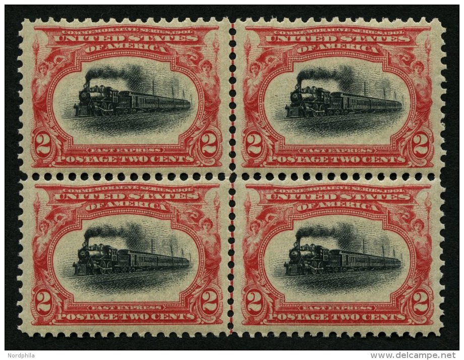 USA 133 VB **, Scott 295, 1901, 2 C. Panamerikanische Ausstellung Im Postfrischen Viererblock, Pracht, $ (160) - Used Stamps