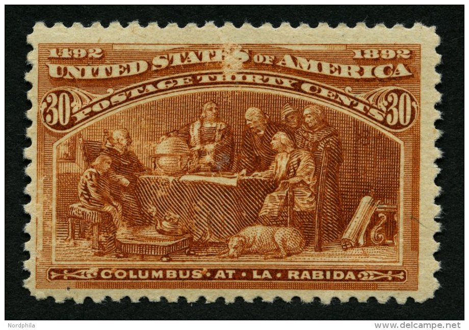 USA 82 *, Scott 239, 1893, 30 C Columbus-Weltausstellung, Falzrest, Kleine Bildseitige Schürfung Sonst Pracht, $ 24 - Used Stamps