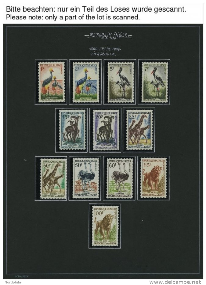 NIGER **, Komplette Postfrische Sammlung Niger Von 1959-74 Mit Vielen Guten Mittle Ausgaben Und Blocks, Sauber Beschrift - Andere & Zonder Classificatie