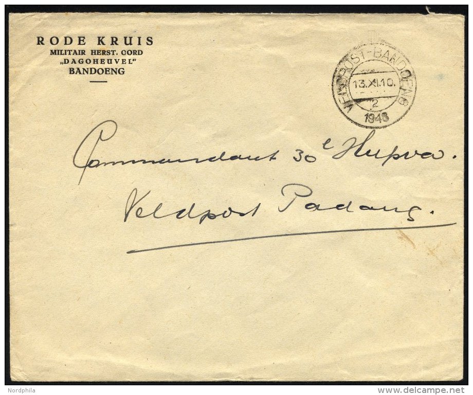 NIEDERLÄNDISCH-INDIEN 1948, Militär-Dienstpost Des Roten Kreuzes Bandung Mit Feldpoststempel Nach Pading, Fein - Netherlands Indies