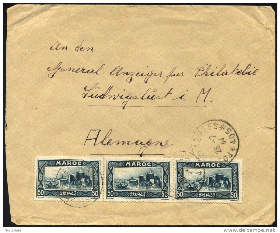 MAROKKO 104 BRIEF, 1934, 50 C. Bauten Mit K1 POSTE AUX ARMÉES/405 Auf Feldpostbrief Eines Deutschen Fremdenlegion - Morocco (1956-...)