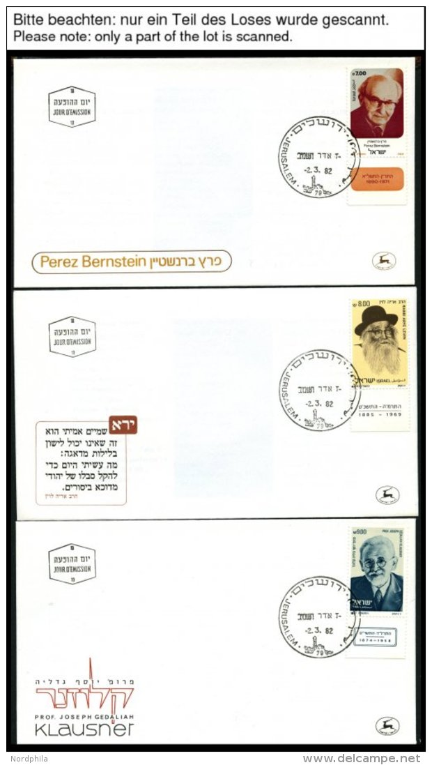 ISRAEL - SAMMLUNGEN, LOTS 1982-87, 6 Komplette Jahrgänge (ohne Kleinbogen) Auf FDC`s, Pracht, Markenwert: Mi. 346.- - Collections, Lots & Series