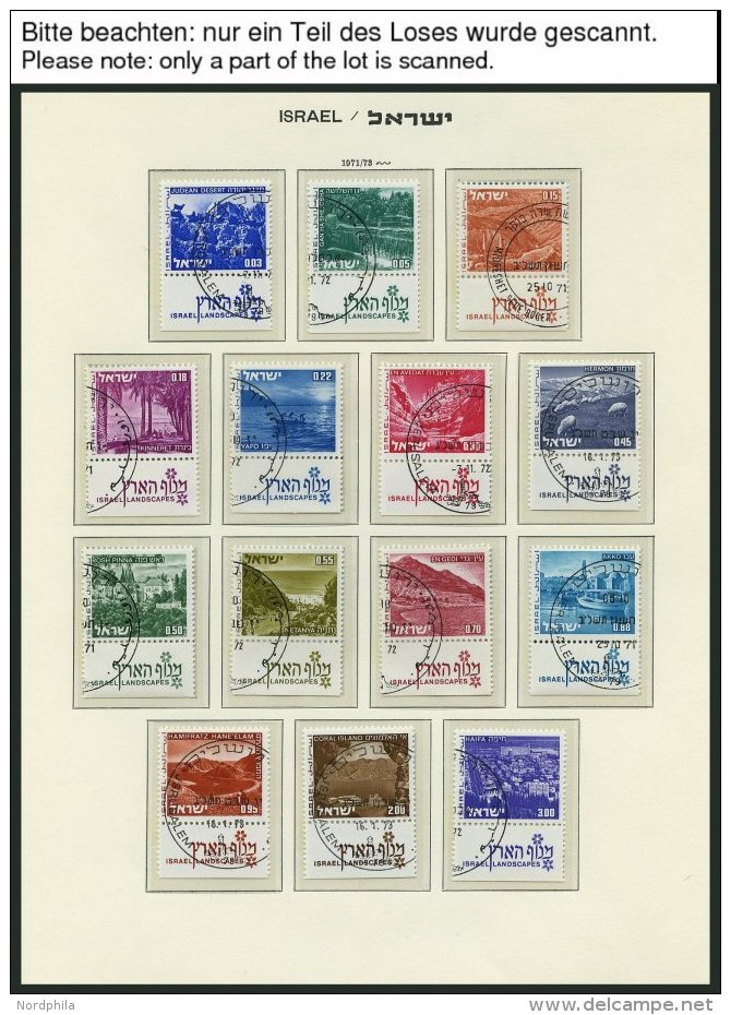 ISRAEL - SAMMLUNGEN, LOTS O, 1970-79, Komplette Teilsammlung Auf Falzlosseiten, Pracht, Mi. 226.- - Collections, Lots & Series