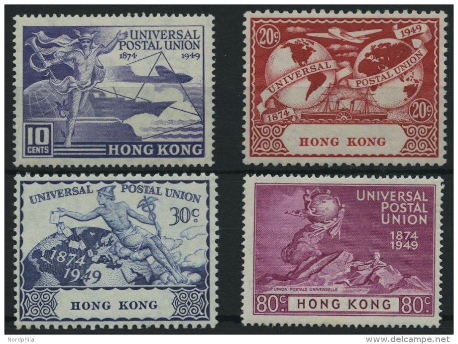 HONGKONG 173-76 *, 1949, UPU, Falzrest, Pracht - Other & Unclassified