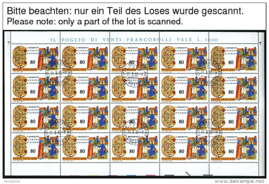 VATIKAN 759-63,867-69KB O, 1980/5, 150. Geburtstag Des Hl. Benedikt Von Nursia Und 1100. Todestag Des Hl. Methodios, Je - Other & Unclassified