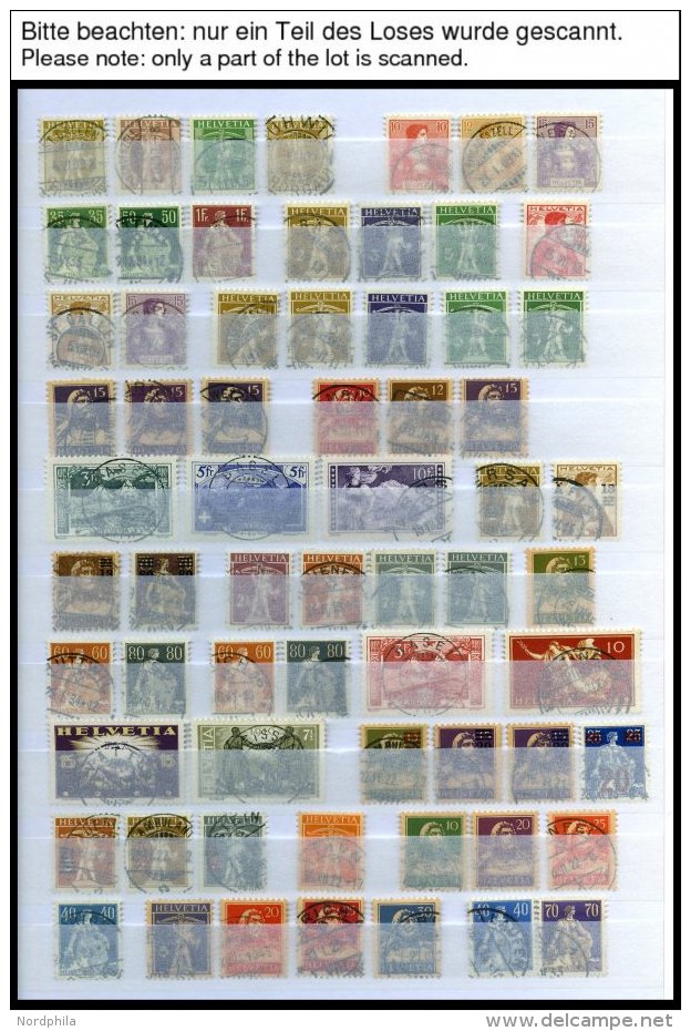 SAMMLUNGEN O,Brief , Sauber Gestempelte Sammlung Schweiz Von 1907-74 Im Einsteckbuch, Ab 1946 Recht Komplett, Prachterha - Collections