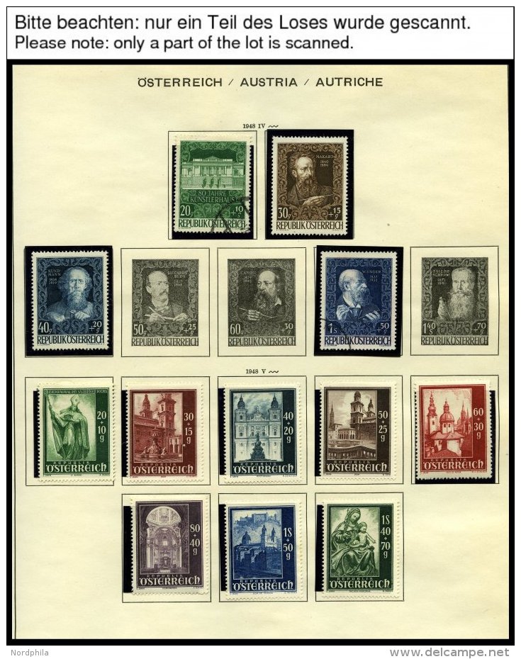 SAMMLUNGEN *,o, **, 1945-68, Sammlung Auf Schaubek-Seiten Mit Noch Guten Werten Und Sätzen, Z.T. Zweifach (*,** Und - Collections