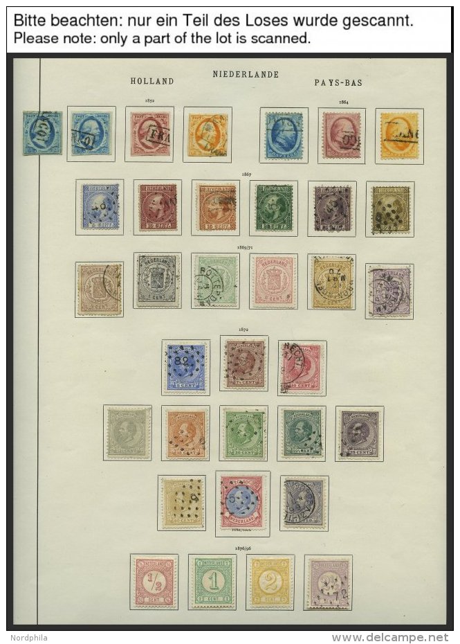 SAMMLUNGEN, LOTS O, *, 1852-1920, Interessanter Alter Sammlungteil Mit Vielen Besseren Werten Und Gutem Portomarkenantei - Collections