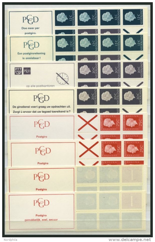 ZUSAMMENDRUCKE MH **, 1967-73, 14 Verschiedene Markenheftchen, MH 15 Endwert Senkrechter Bug Sonst Pracht - Other & Unclassified