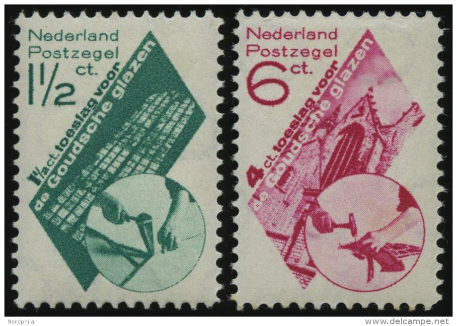 NIEDERLANDE 243/4 *, 1931, St.-Janskerk, Falzrest, Pracht - Pays-Bas