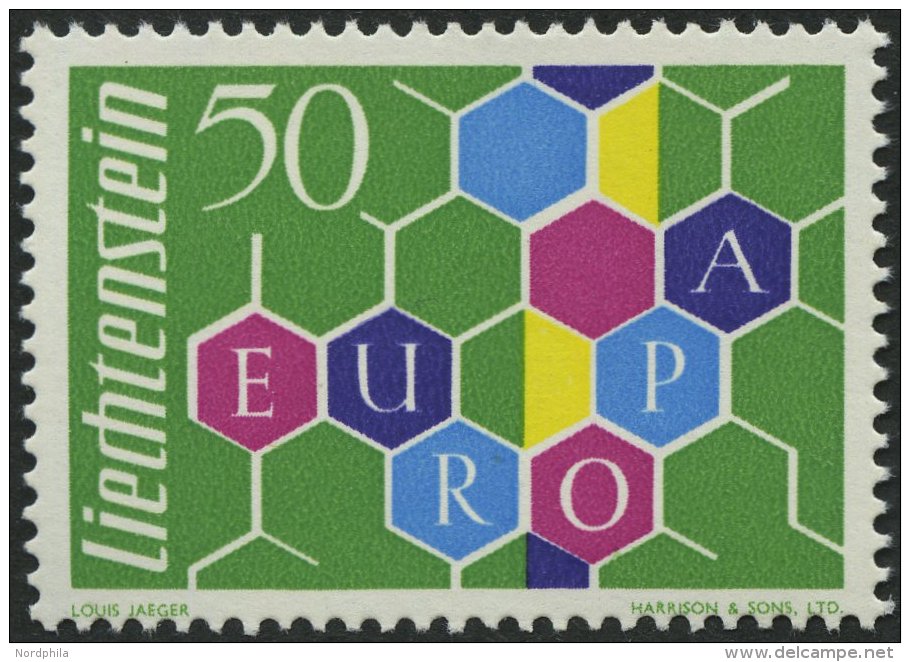 LIECHTENSTEIN 398 **, 1960, 50 Rp. Europa, Pracht, Mi. 60.- - Other & Unclassified