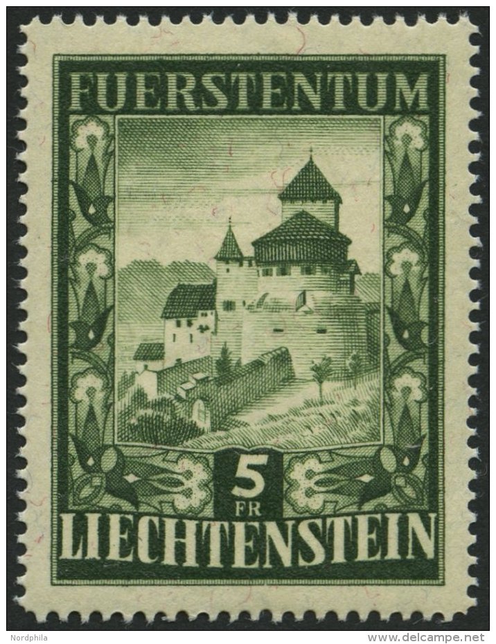 LIECHTENSTEIN 309 **, 1952, 5 Fr. Vaduz, Pracht, Mi. 250.- - Other & Unclassified