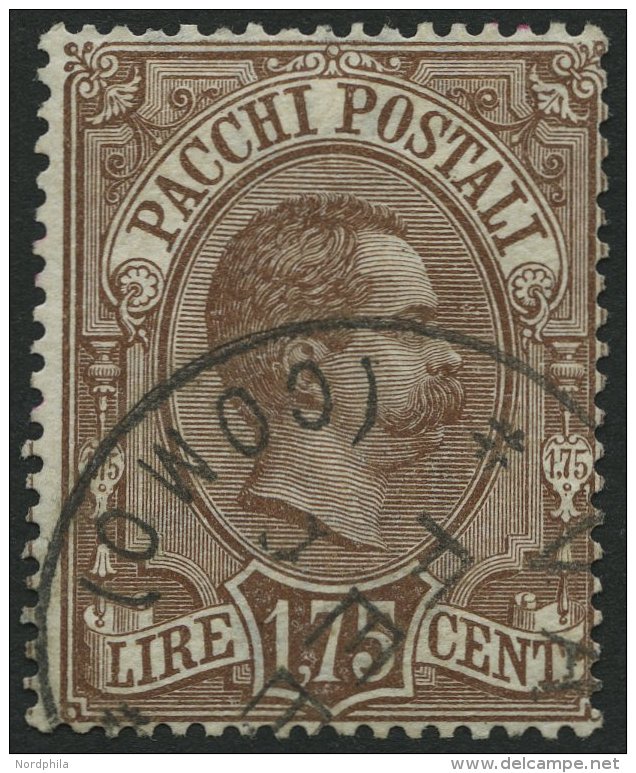 PAKETMARKEN Pa 6 O, 1884, 1.75 L. Dunkelbraun, üblich Gezähnt Pracht, Mi. 100.- - Paquetes Postales