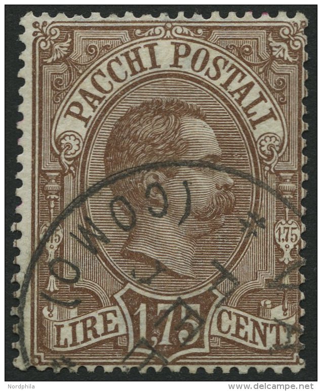 PAKETMARKEN Pa 6 O, 1884, 1.75 L. Dunkelbraun, üblich Gezähnt Pracht, Mi. 100.- - Postal Parcels