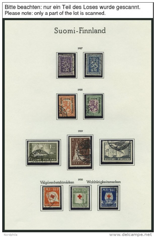 SAMMLUNGEN O, 1917-44, Fast Nur Gestempelter, Sauberer Sammlungsteil Mit Mittleren Ausgaben, Meist Pracht - Used Stamps