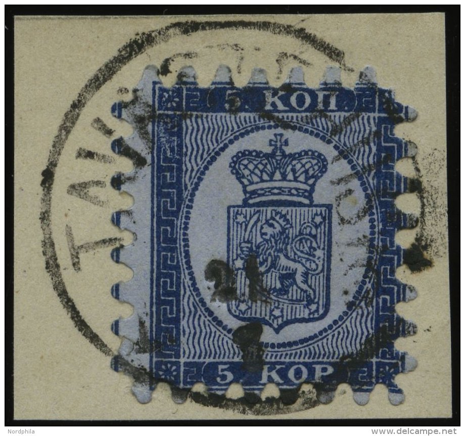 FINNLAND 3B BrfStk, 1865, 5 K. Dunkelblau (Facit 3C2b), Großer K1 TAVASTEHUS, Alle Zungen, Prachtbrieftsück - Other & Unclassified