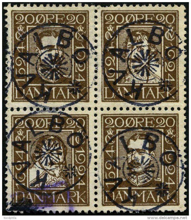 FÄRÖER-STERNSTEMPEL DK 133,6,9,142 O, KVALBO (mit Stern) Auf 4x 20 Ø, Pracht, Gepr. Dr. Debo - Altri & Non Classificati