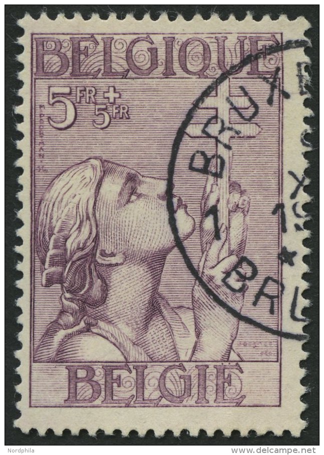 BELGIEN 372 O, 1933, 5 Fr. TBC, Pracht, Mi. 130.- - Belgium