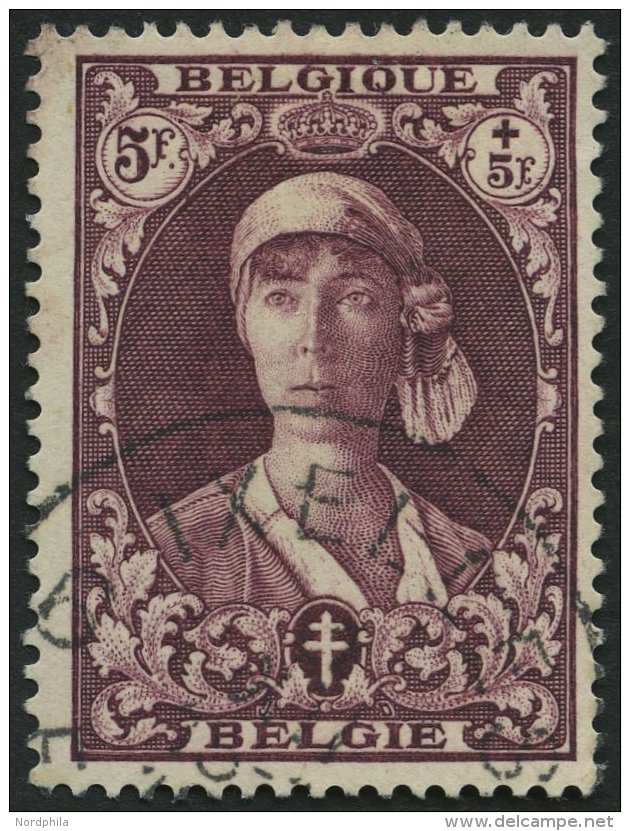 BELGIEN 321 O, 1931, 5 Fr. TBC, Pracht, Mi. 60.- - Bélgica