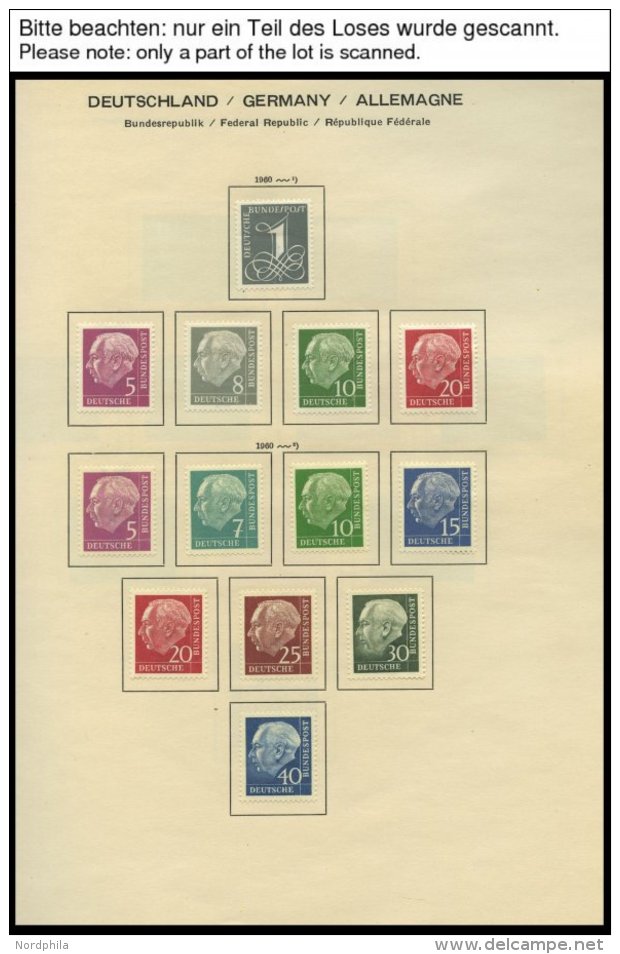 SAMMLUNGEN **,* , 1952-91, In Den Hauptnummern Komplette Sammlung Bundesrepublik Von 1955-91 Im Schaubekalbum, Ab 1968 N - Used Stamps