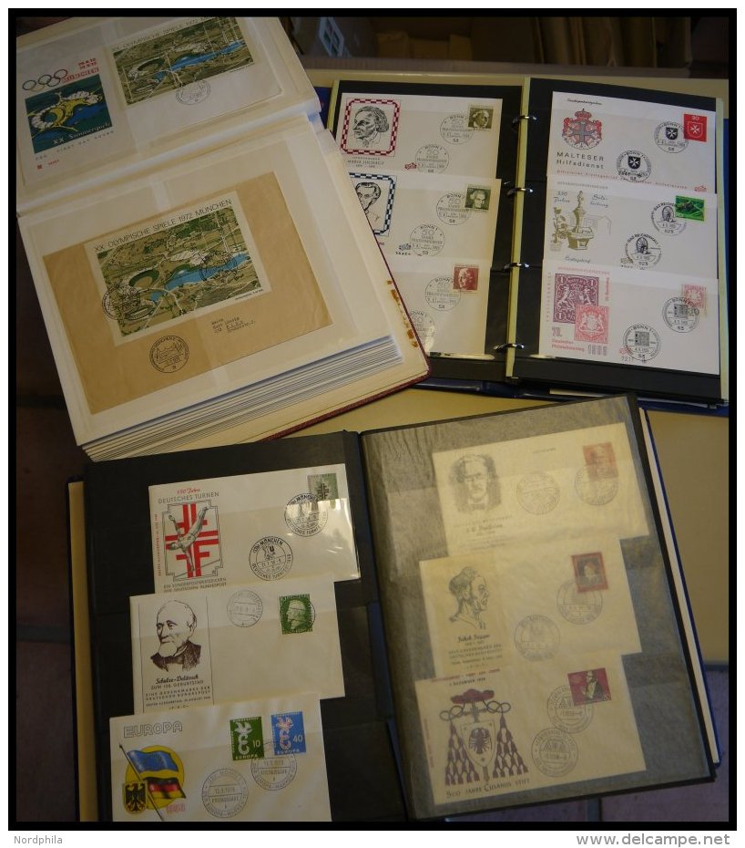 SAMMLUNGEN Sammlung Mit über 200 Belegen Von Ca. 1956-79, Mit Guten Mittleren FDC`s Der 50er Und 60er Jahre, Dabei - Used Stamps