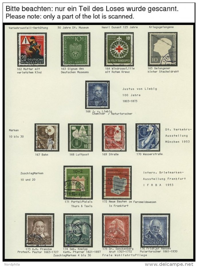 SAMMLUNGEN O, Gestempelte Sammlung Bundesrepublik Von 1949-2000 In 3 SAFE-Alben, Bis Auf Mi.Nr. 113-15, 120, 121, 139 Un - Used Stamps