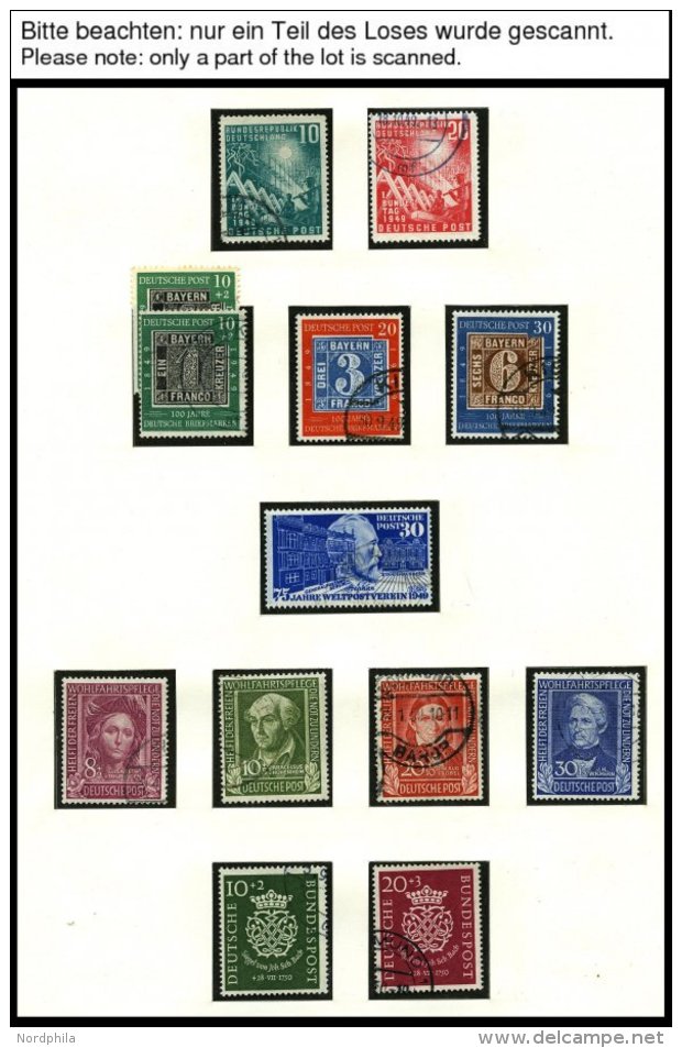 SAMMLUNGEN O, Gestempelte Sammlung Bundesrepublik Von 1949-88 In 3 SAFE Falzlosalben, In Den Hauptnummern Wohl Komplett - Used Stamps