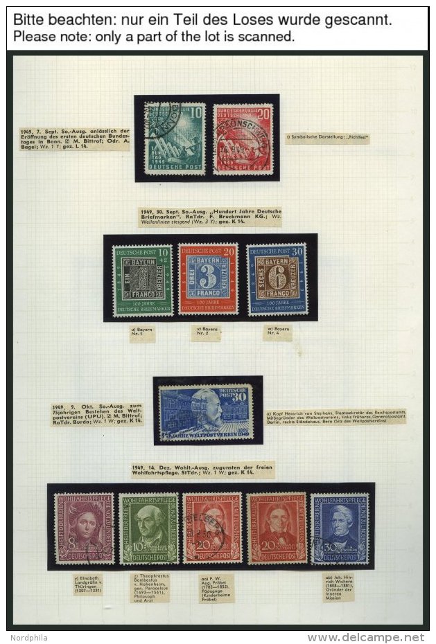 SAMMLUNGEN **,o, *, Bis Auf Heuss Liegendes Wz. Komplette Sammlung Bundesrepublik Von 1949-68 Im KA-BE-Album, Mit Mi.Nr. - Used Stamps