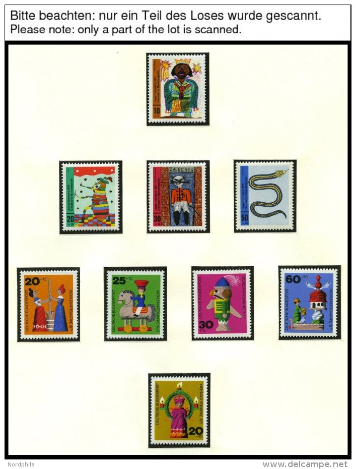 SAMMLUNGEN **, Komplette Postfrische Sammlung Bund Von 1971-80 Im Linder Falzlosalbum, Prachterhaltung - Used Stamps