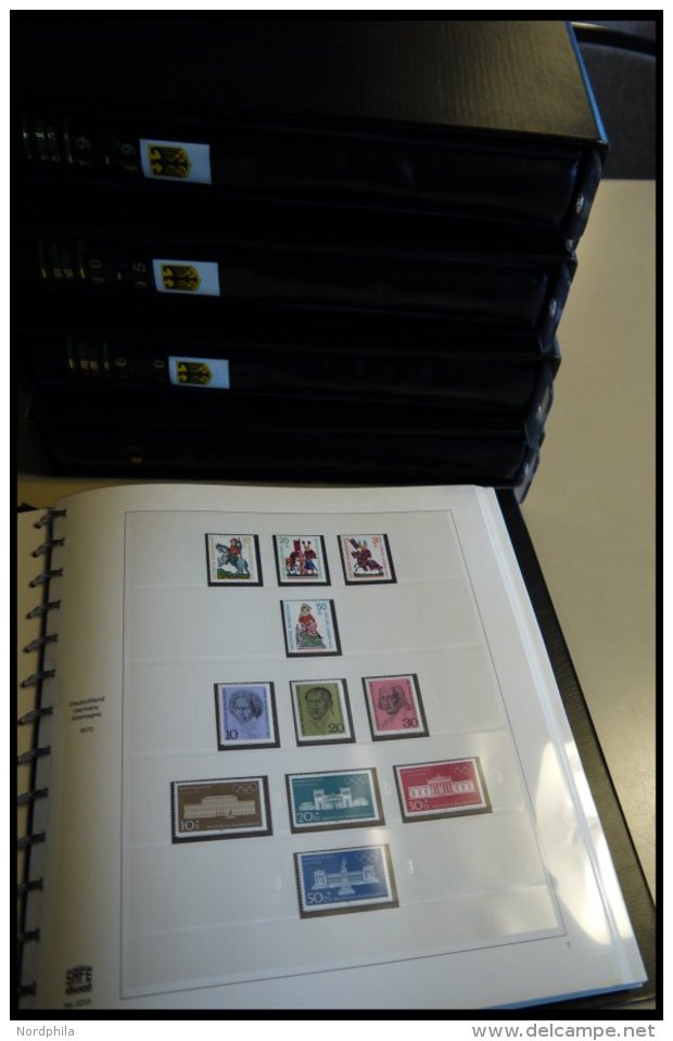 SAMMLUNGEN **, 1970-2000, Bis Auf Mi.Nr. 2112 Komplette Sammlung In 4 Schwarzen SAFE-Ringbindern, Prachterhaltung - Used Stamps