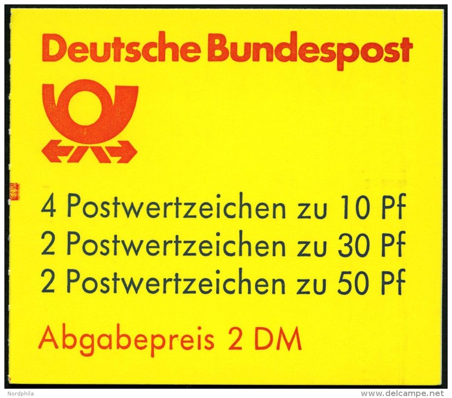 ZUSAMMENDRUCKE MH 22ak **, 1987, Markenheftchen Burgen Und Schlösser, 2. Deckelseite: Blaue Mauritius, Mit Zäh - Used Stamps