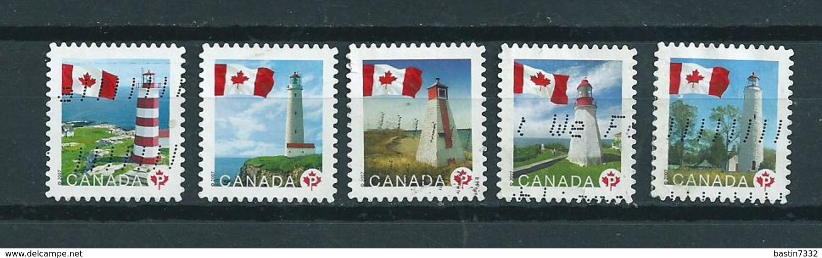 2007 Canada Complete Set Lighthouses,vuurtorens,leuchttürme Used/gebruikt/oblitere - Used Stamps