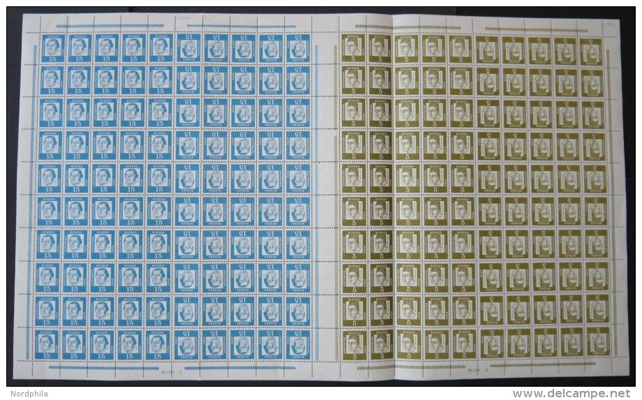 ZUSAMMENDRUCKE MHB 7 **, 1963, Markenheftchenbogen Albertus/Luther, Pracht, Mi. 100.- - Used Stamps